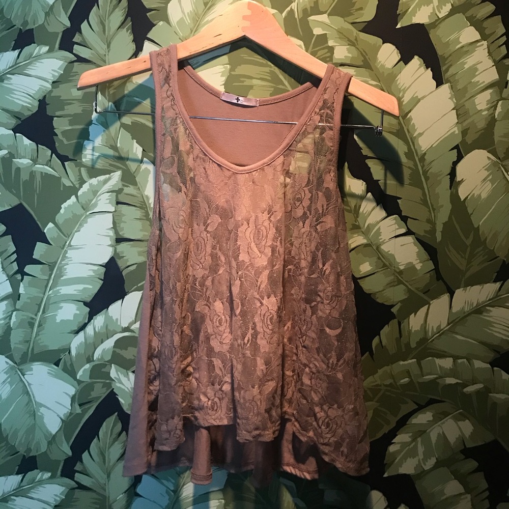 Blu Planet Sheer Tank Top